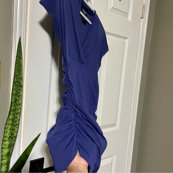 Unlisted A Kenneth Cole Production Purple Blouse with Ruched Sides - Picture 4 of 8